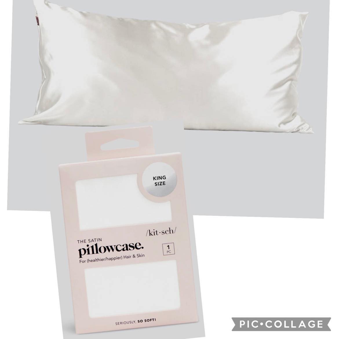 Satin Pillowcase - King - Ivory