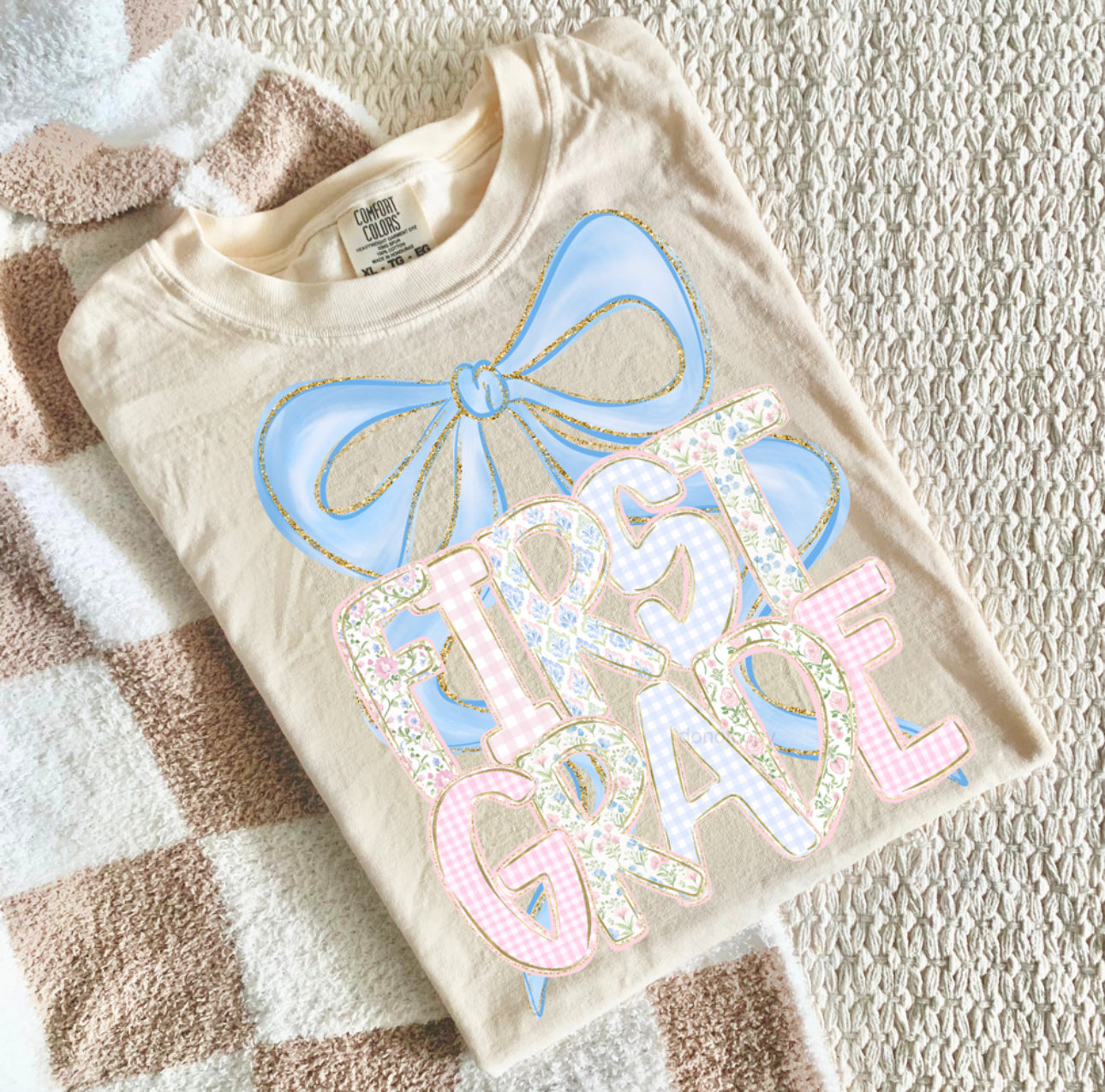 Pastel Bow Back To School - First Grade