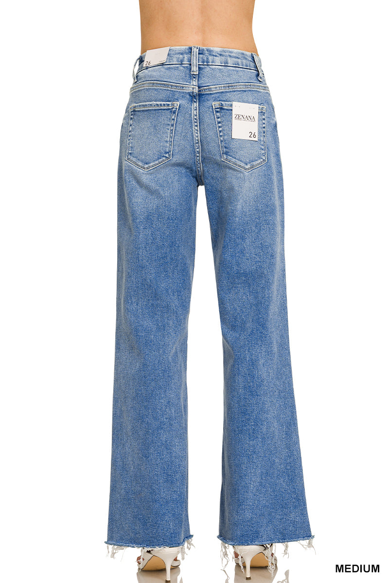ZENANA High rise flare bottom jeans