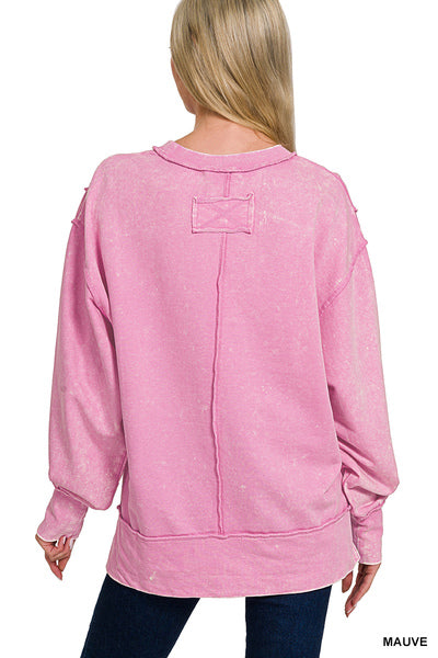 Acid Wash Sweatshirt