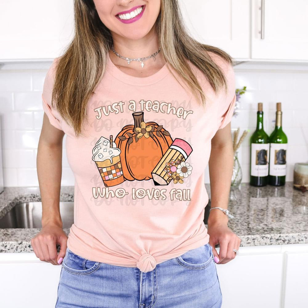 Teacher who loves fall