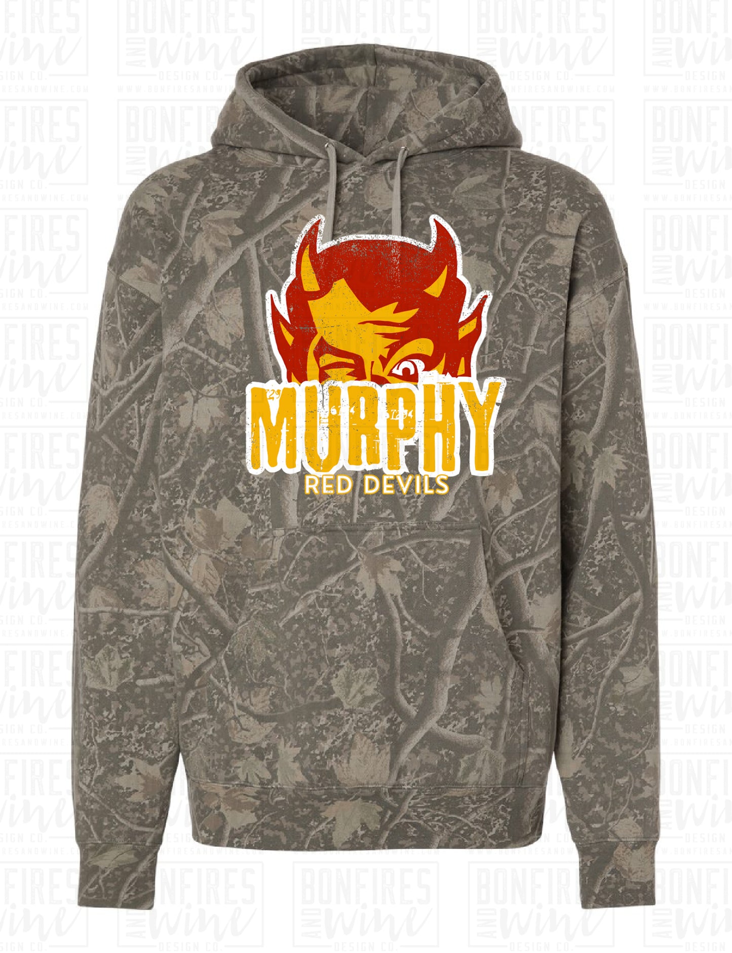 Murphy Red Devil Half - CAMO HOODIE