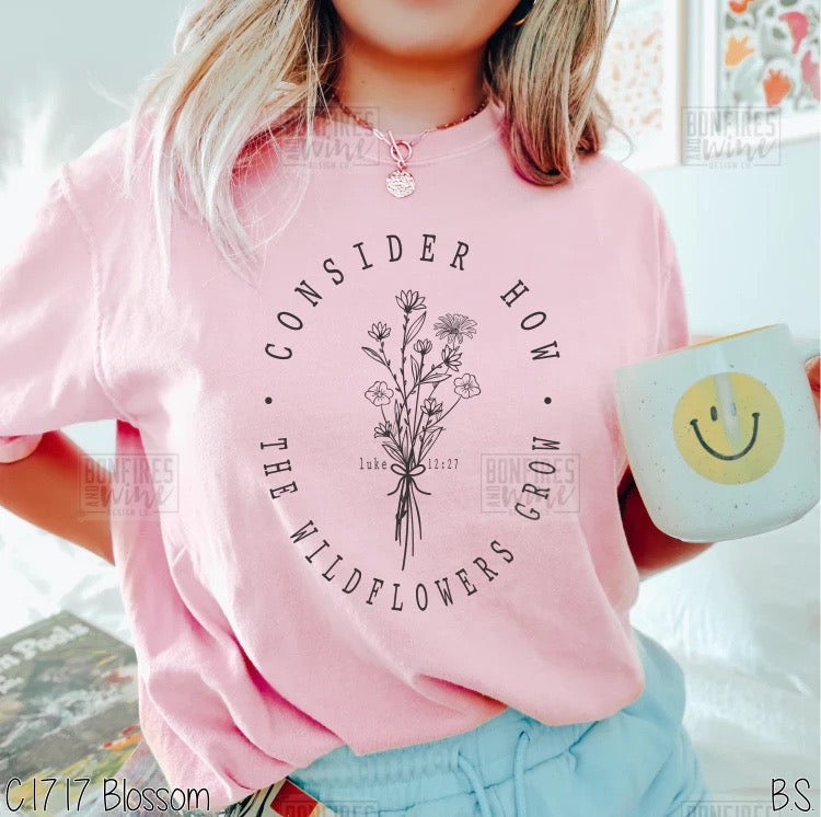 Consider how the wildflowers grow