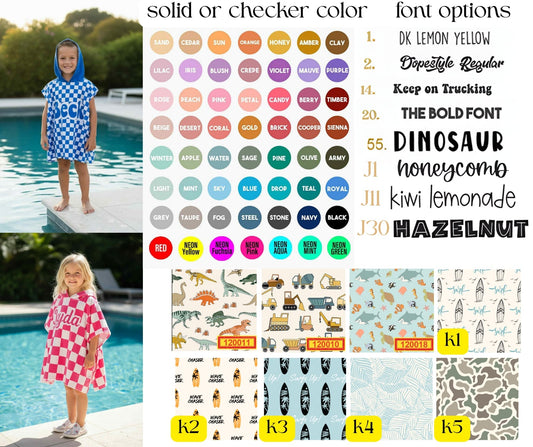 PREORDER: Custom Hooded Towel - Our Patterns 1.12.26