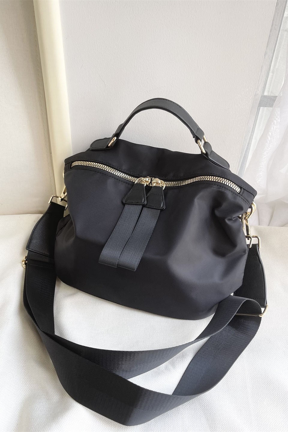 Demi Nylon Hobo Crossbody