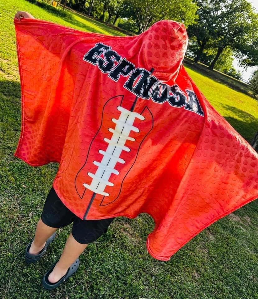 Custom Name Sports Blanket - ADD NAME AND FONT STYLE TO COLOR CHOICE BOX