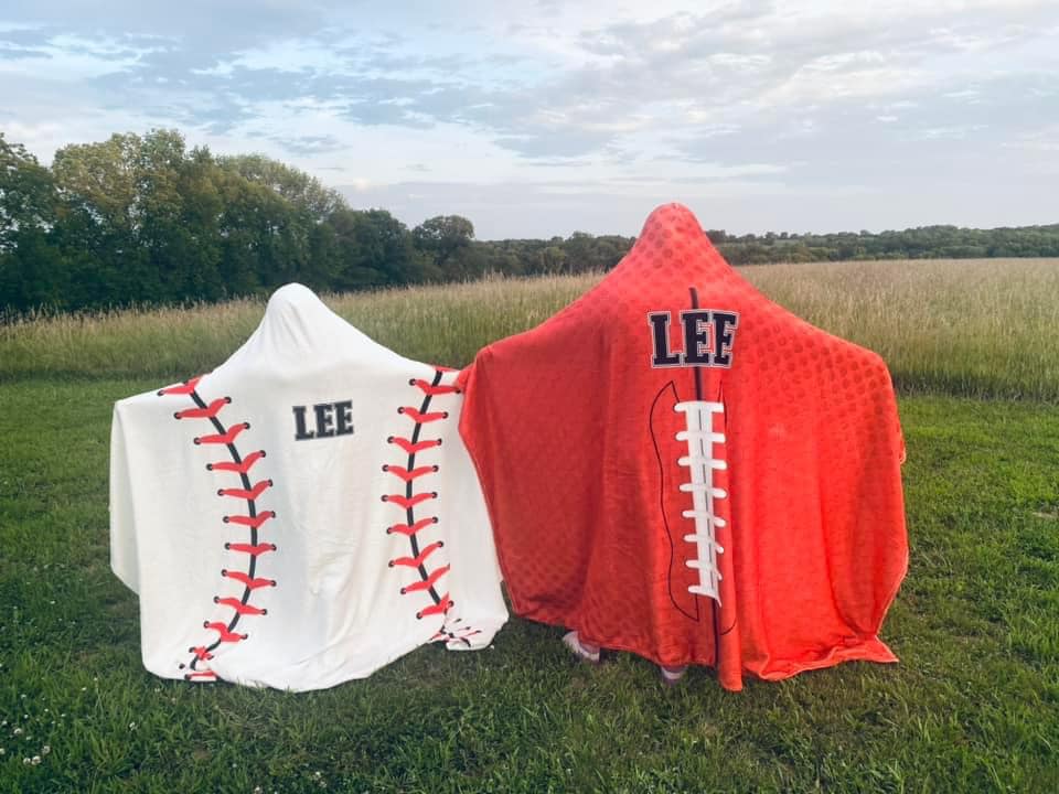 Custom Name Sports Blanket - ADD NAME AND FONT STYLE TO COLOR CHOICE BOX