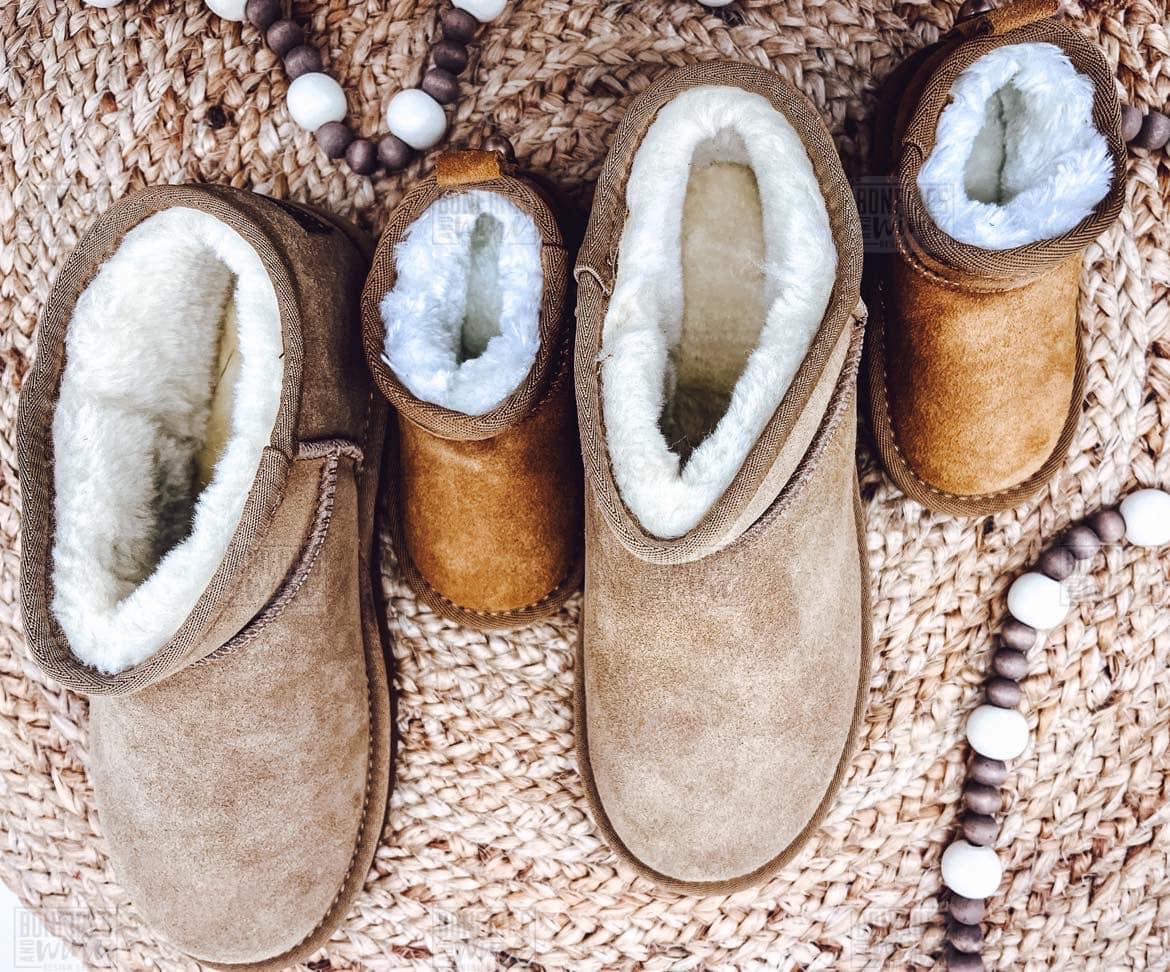 PREORDER - CUTOFF 10/18 -  Faux Fur Lined Shortie Boots - ADULT -