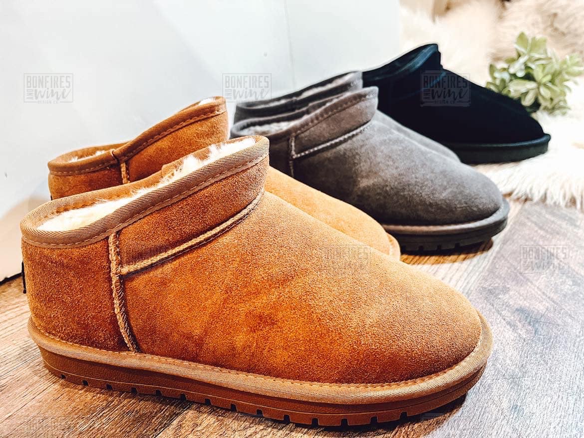PREORDER - CUTOFF 10/18 -  Faux Fur Lined Shortie Boots - ADULT -