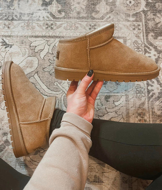 PREORDER - CUTOFF 10/18 -  Faux Fur Lined Shortie Boots - ADULT -