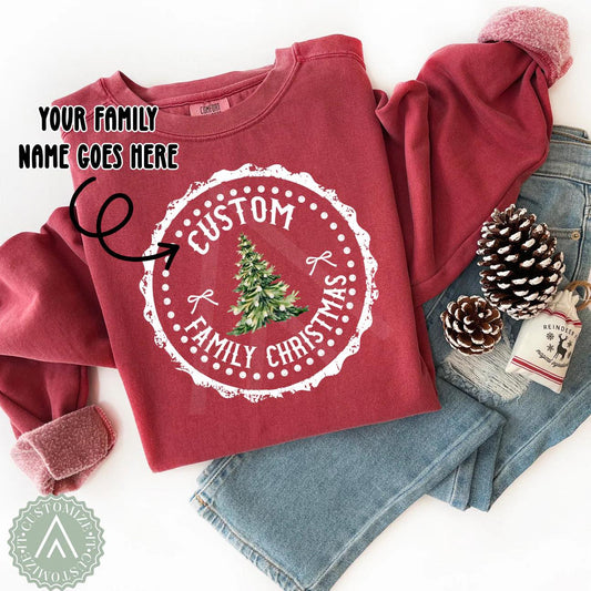 Custom Name Family Christmas