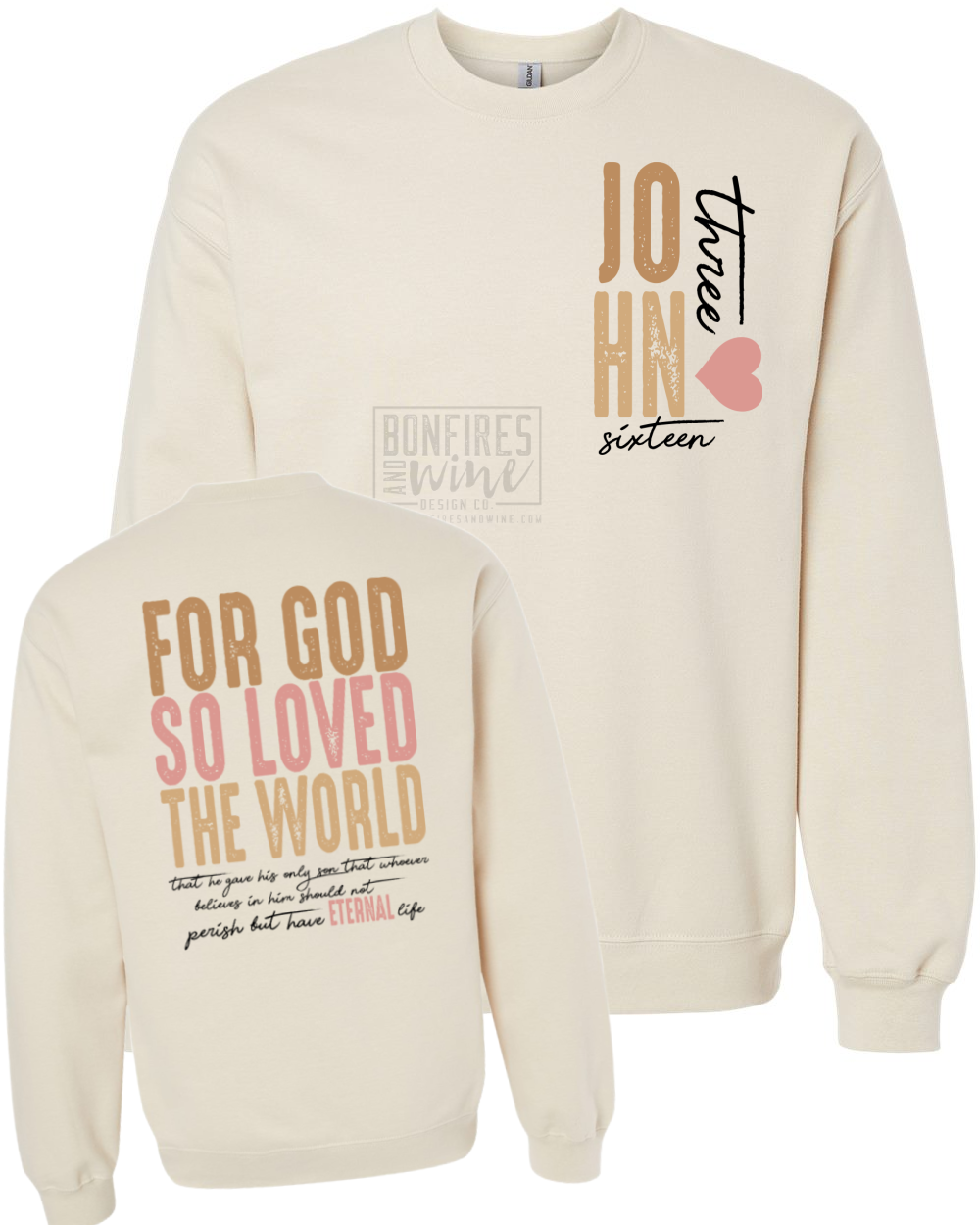 John 3:16 - front & back design