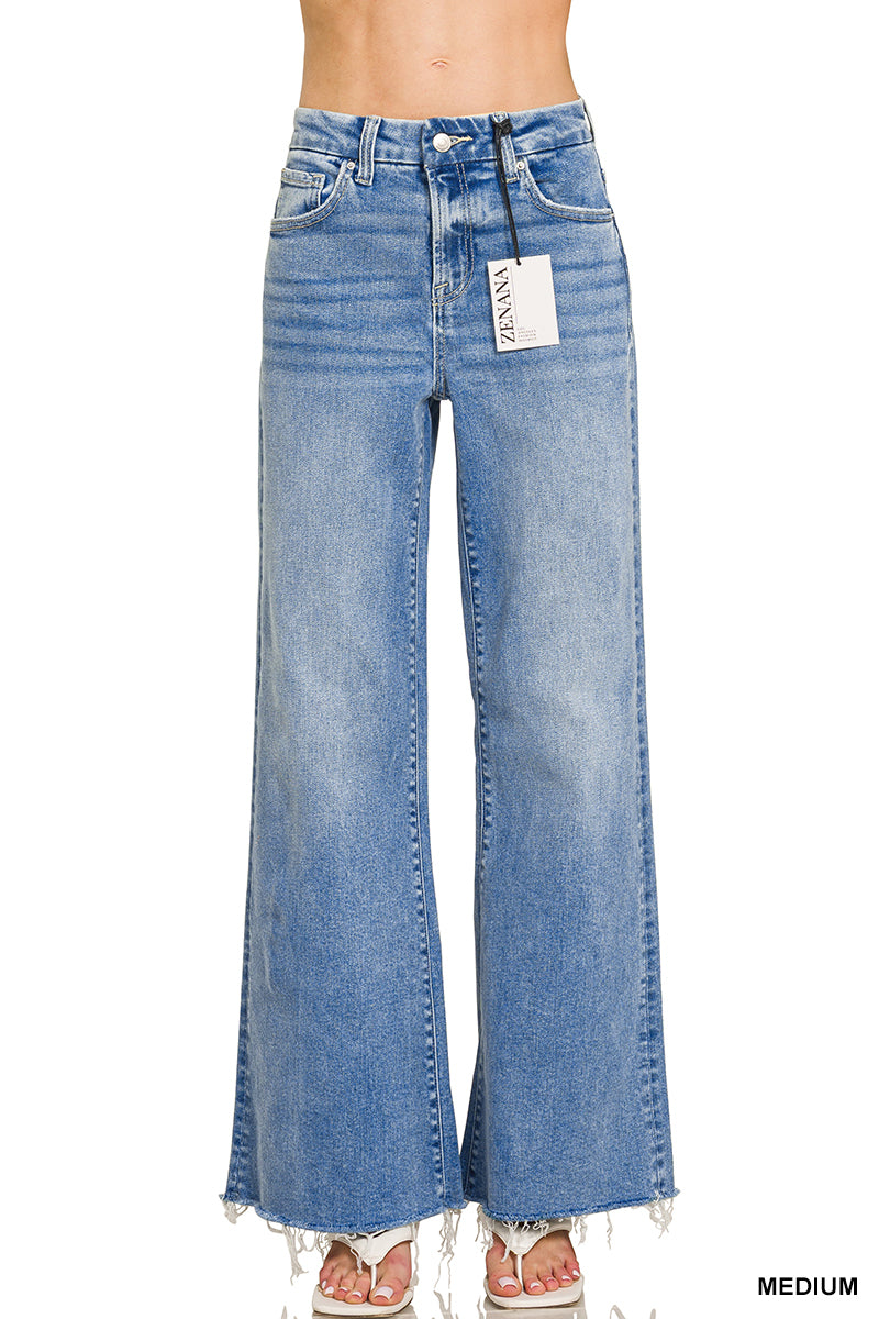 ZENANA High rise flare bottom jeans