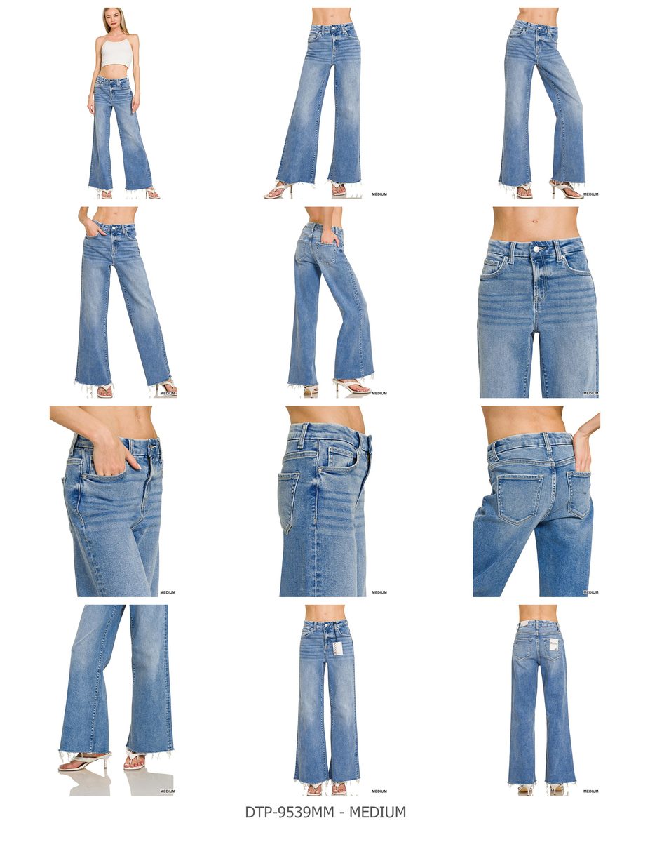 ZENANA High rise flare bottom jeans