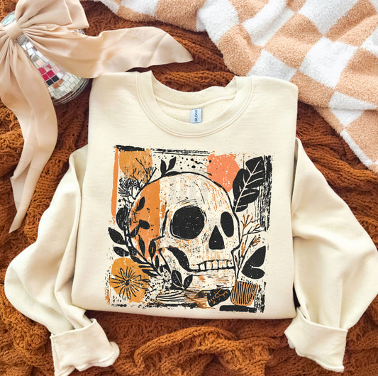 Fall Floral Skull