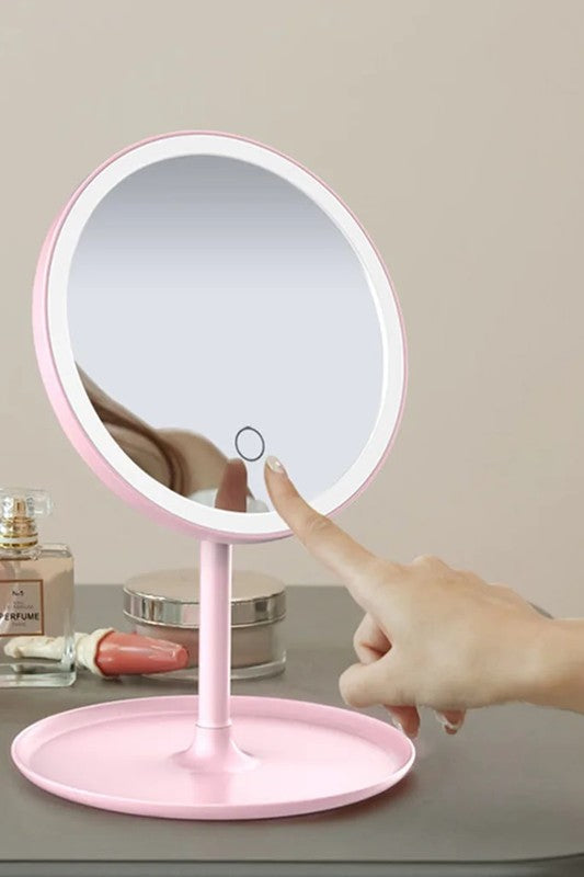 MAGNIFYING LED MAKEUP VANITY MIRROR