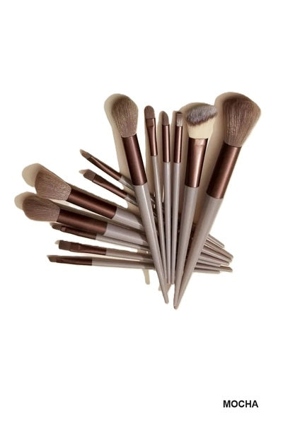 13 PCS MAKEUP BRUSH SET WITH STORAGE BAG