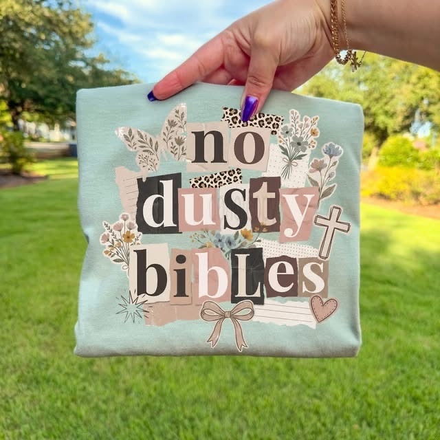 No dusty bibles