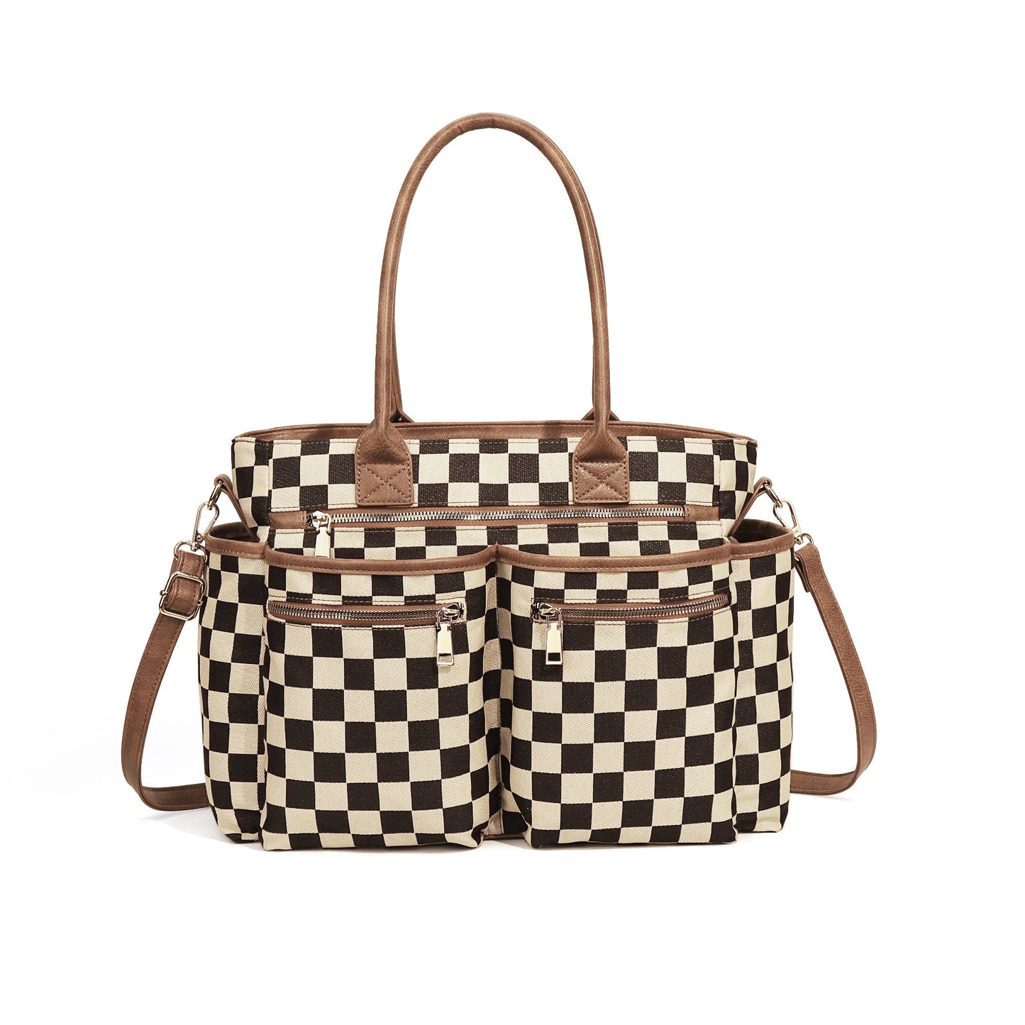 PREORDER: On-The-Go Checkered Organizer Tote RERUN 6.8.26 osym