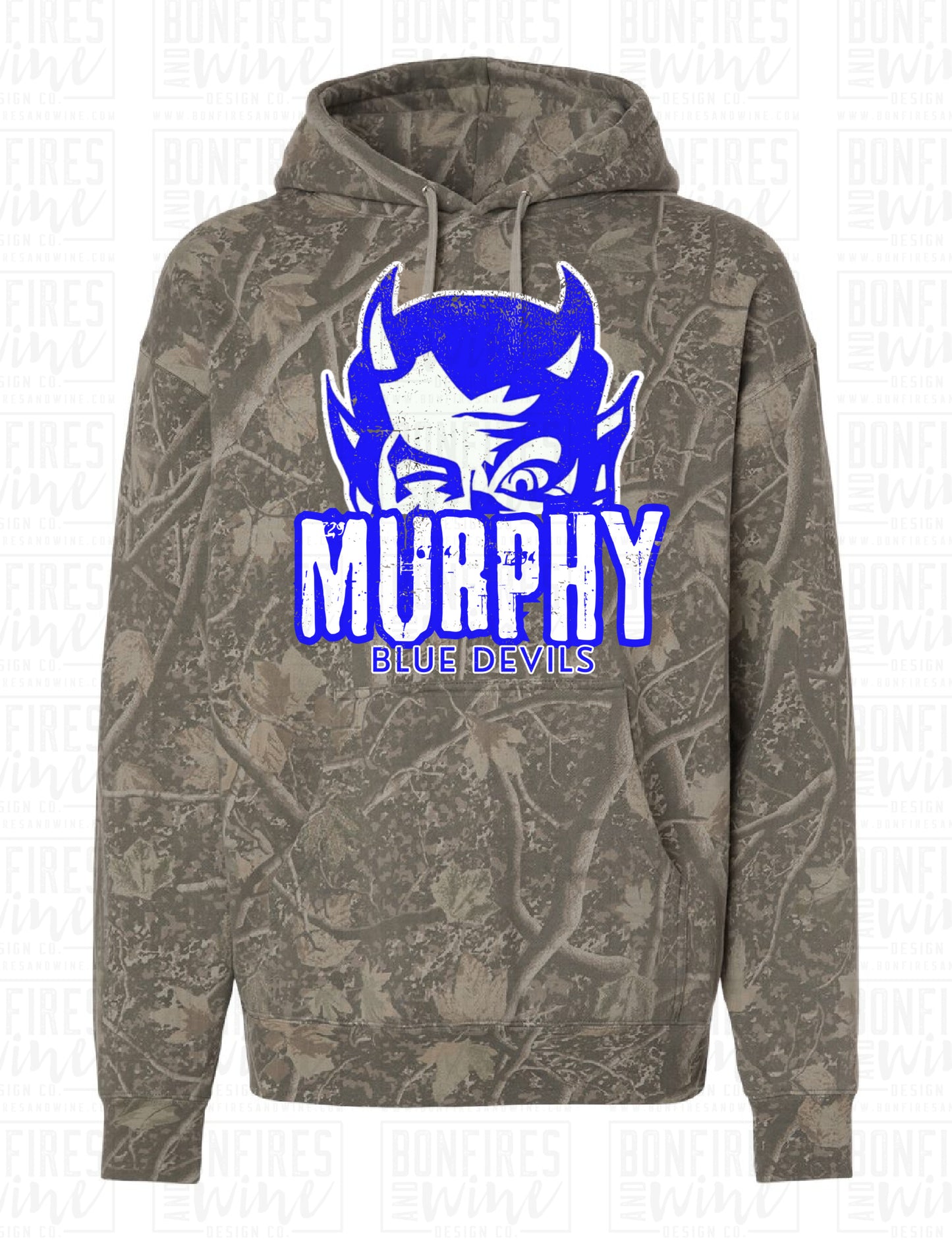 Murphy Blue Devil Half - CAMO HOODIE