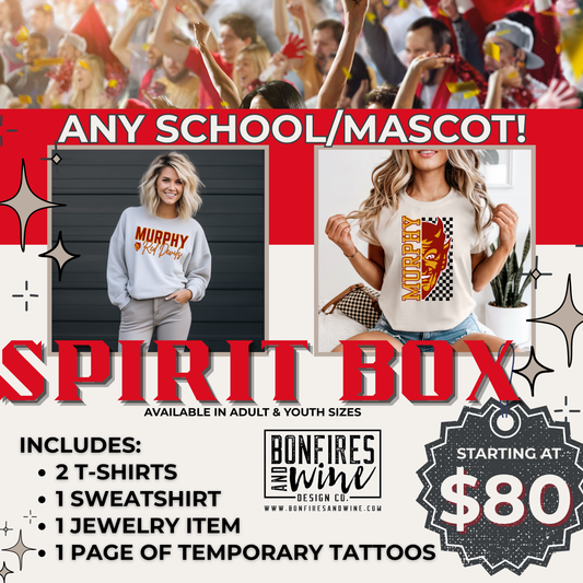 SPIRIT BOX - Any School / Mascot