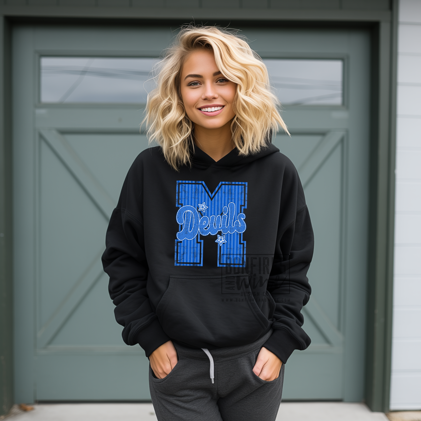 M - Blue Devils Stripes