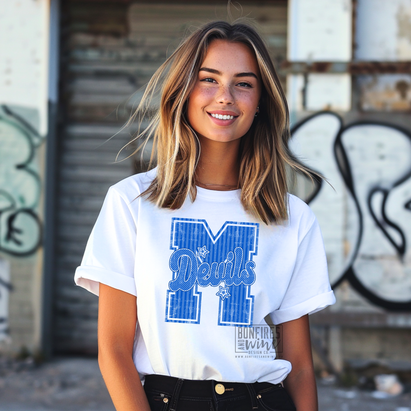 M - Blue Devils Stripes