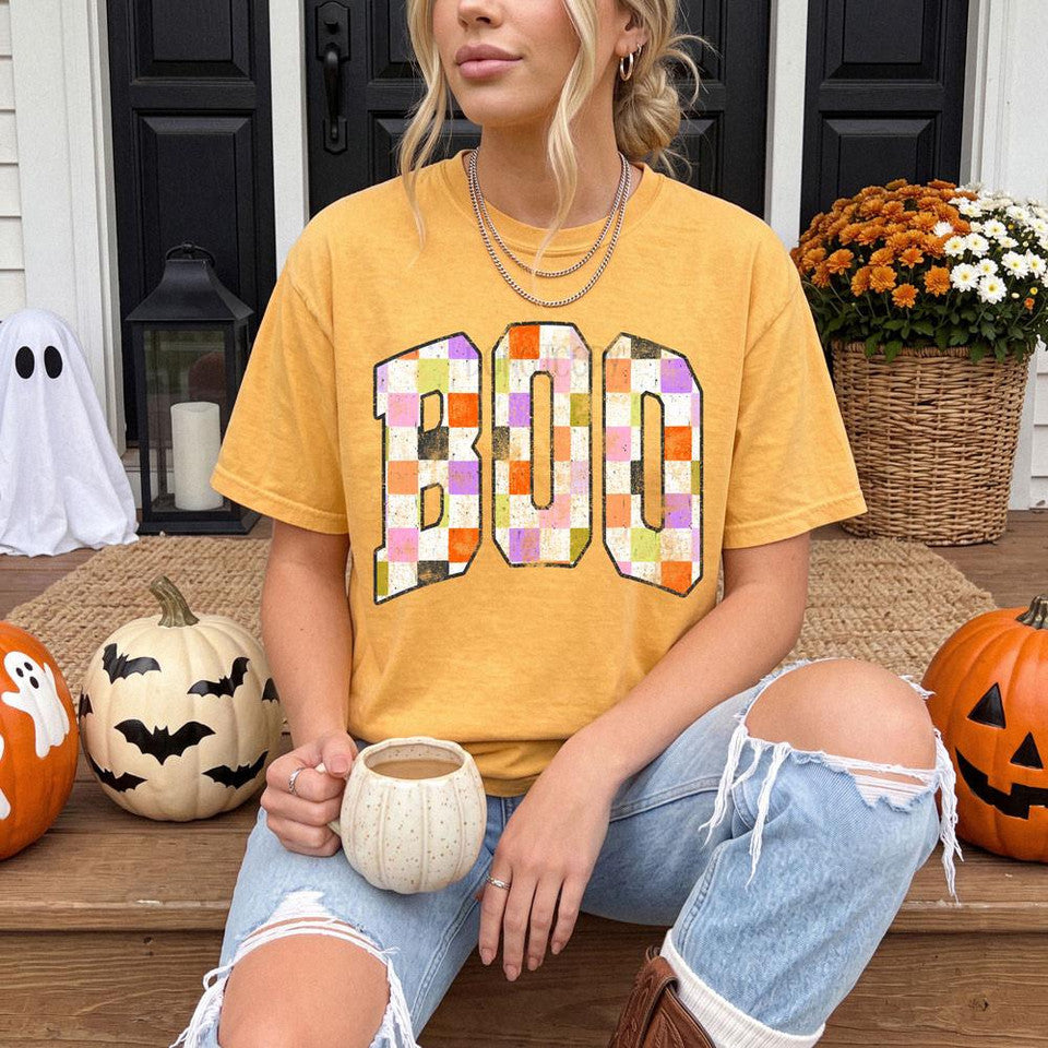 Boo Checkered