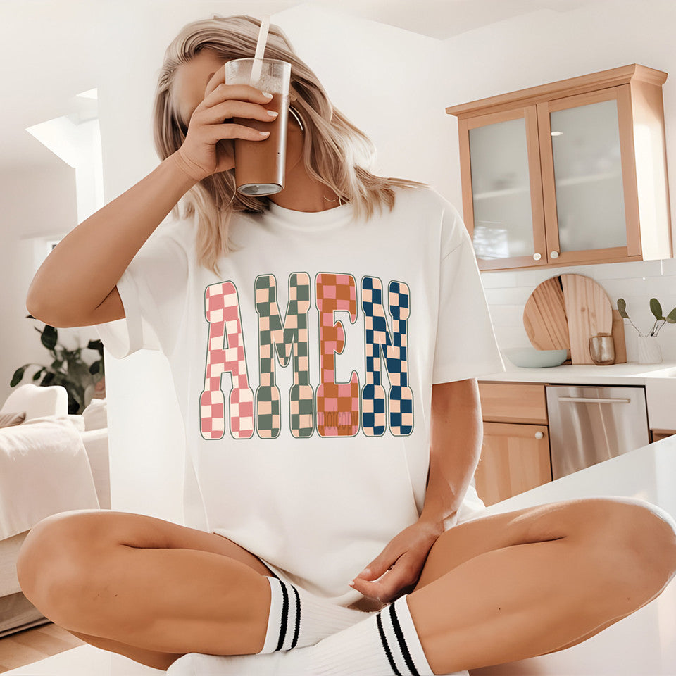 Checkered Retro Amen