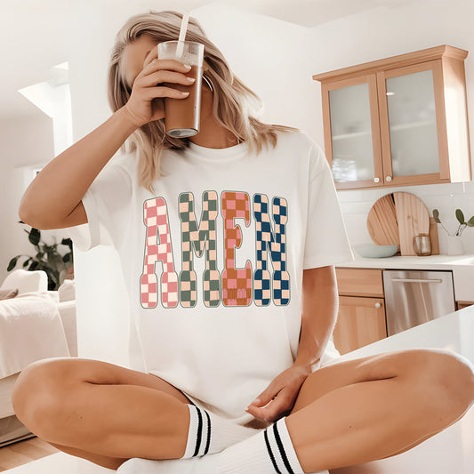 Checkered Retro Amen