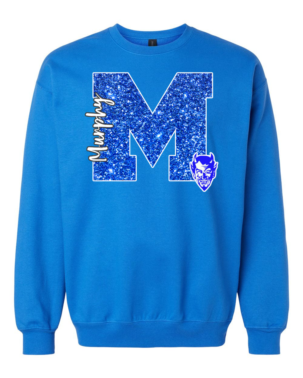 Blue Devils M Faux Glitter