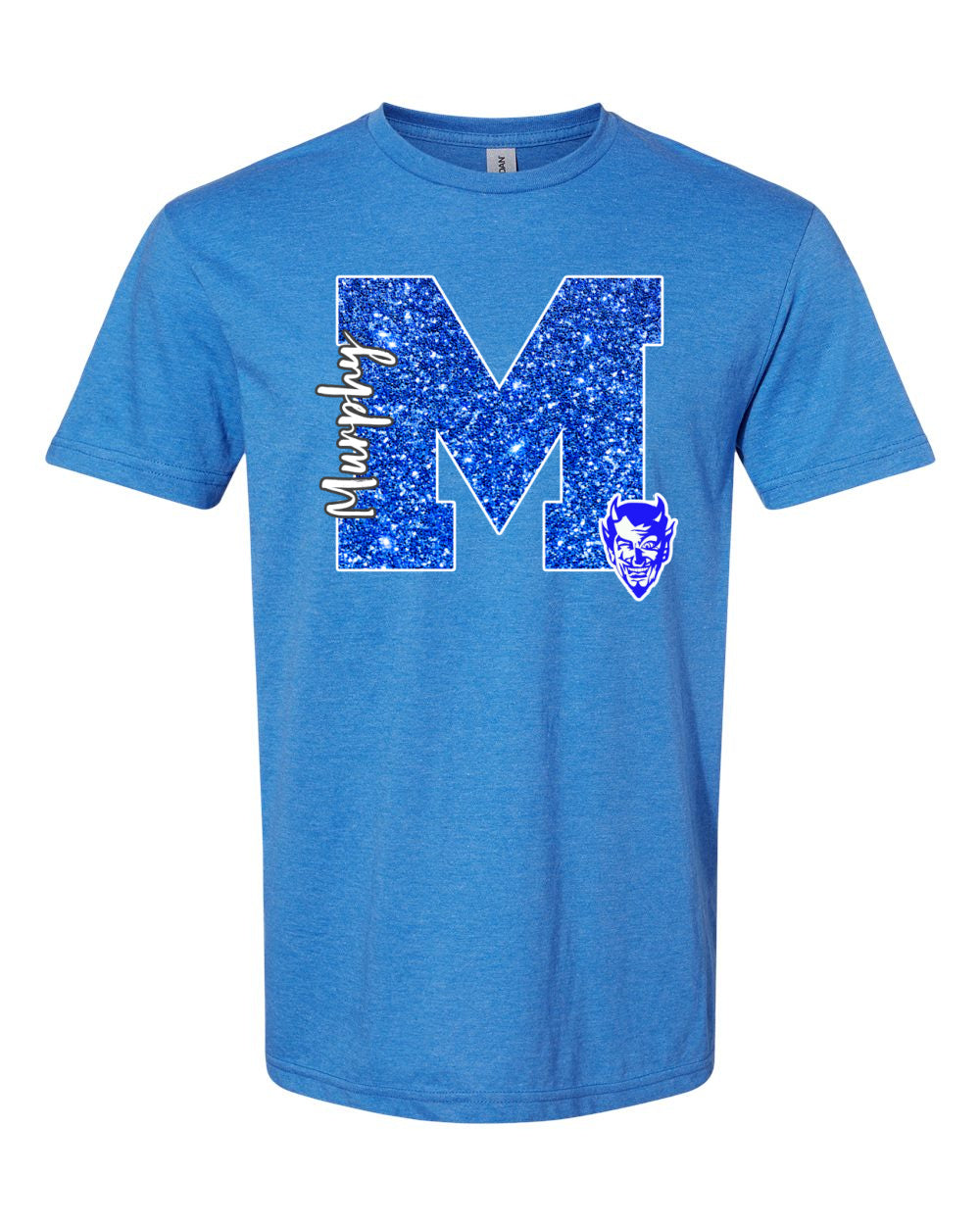 Blue Devils M Faux Glitter