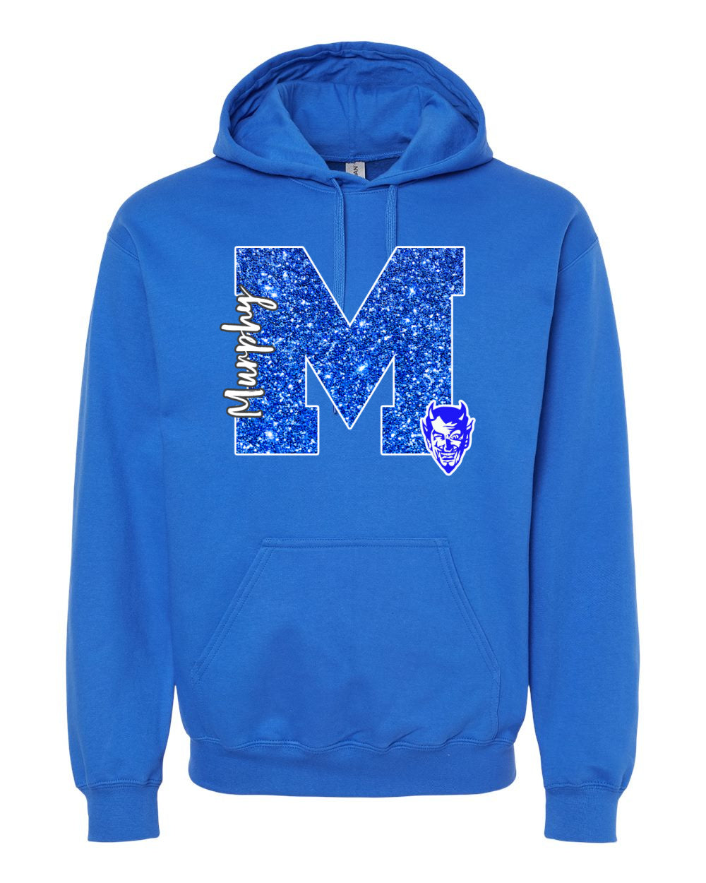 Blue Devils M Faux Glitter