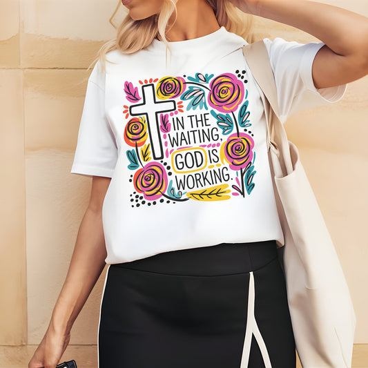 In The Waiting God Is Working Boho