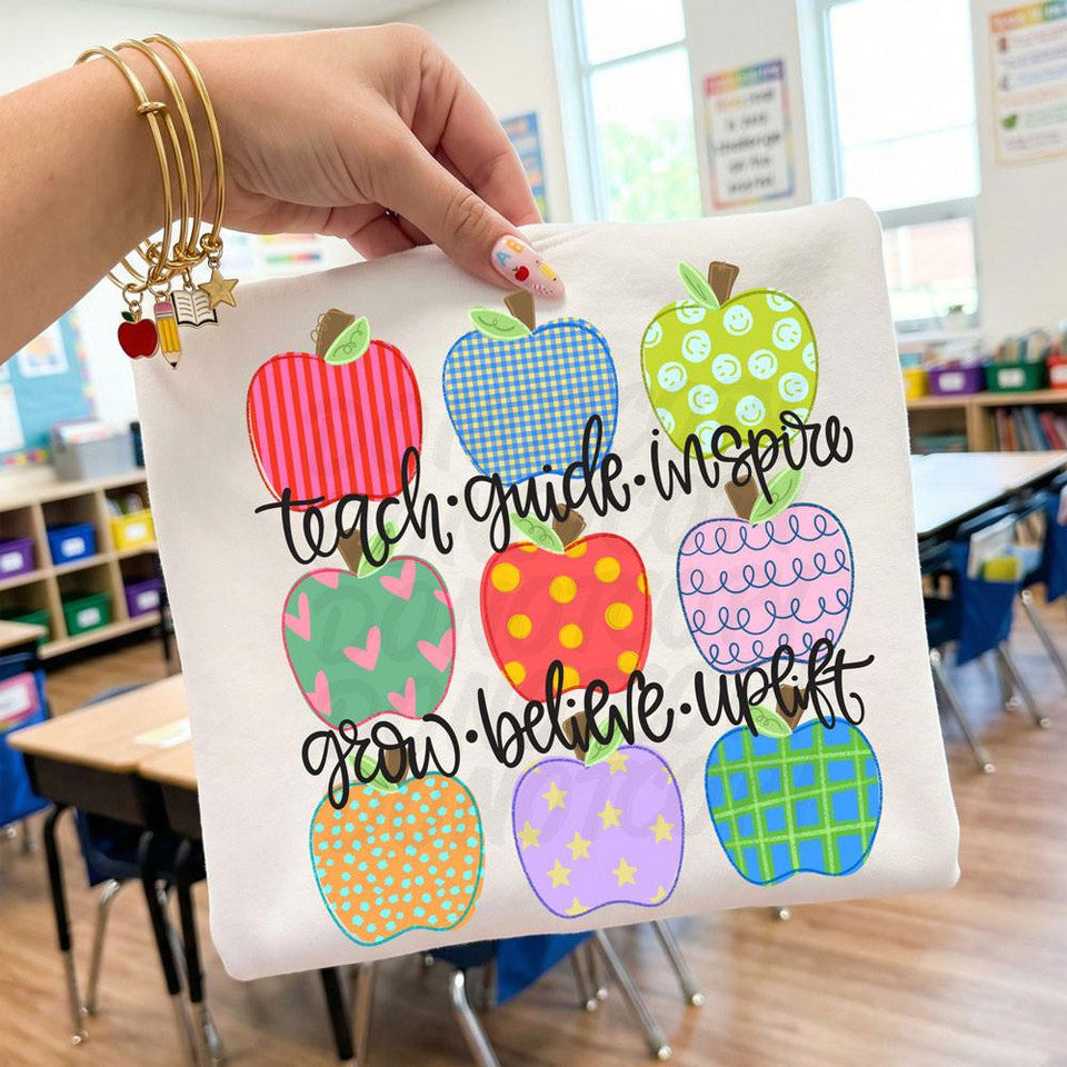 Teach Guide Inspire Grow Believe Uplift