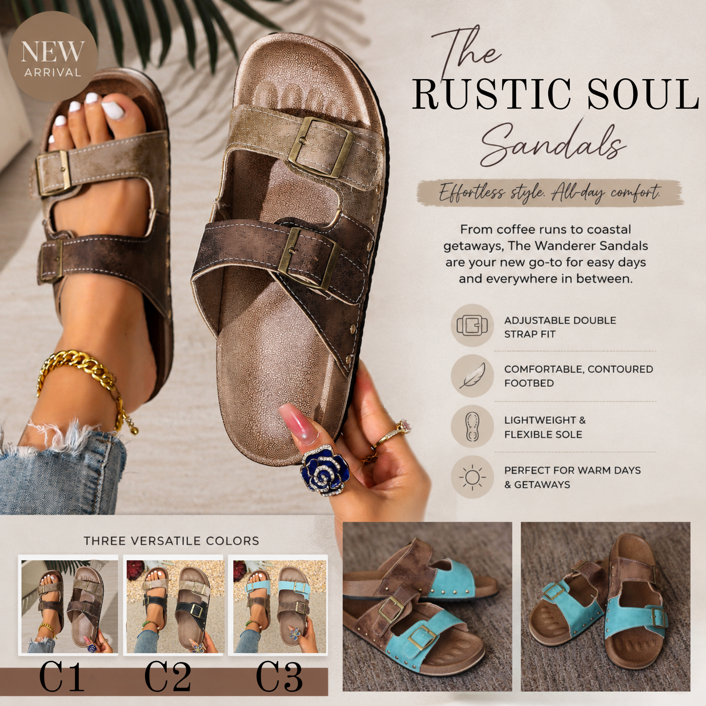 PREORDER: The Rustic Soul Sandals 6.8.26 osym