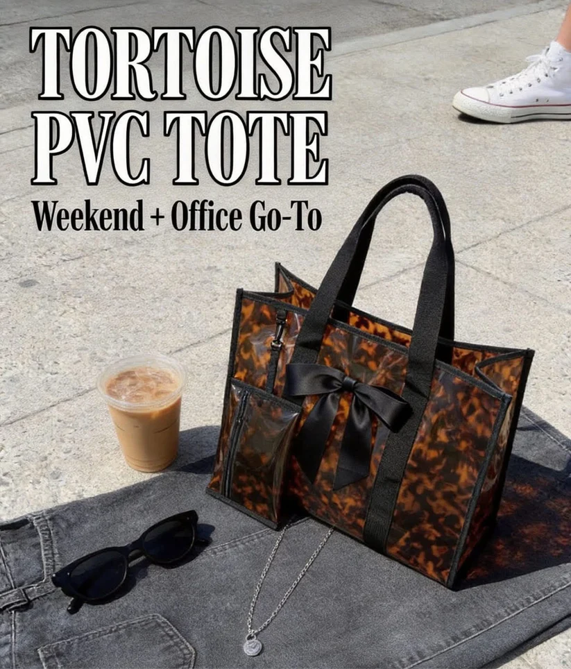 PREORDER: Tortoise PVC Tote
