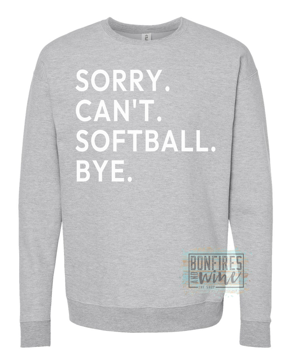 Sorry. Can’t. Softball. Bye.